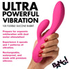 10X Flexible Silicone Rabbit Vibrator - Pink