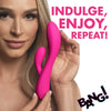 10X Flexible Silicone Rabbit Vibrator - Pink