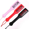 Spanking Paddle Black Red Pink Faux Leather Spanker Flogger Whip